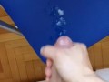 Huge cumshot on the chair for my gf