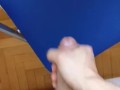 Huge cumshot on the chair for my gf