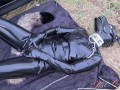 Dog Slut-Orgasma Celeste dog training outdoor