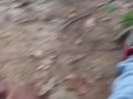 Public water fall solo male 