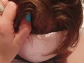 hubby eating creampie