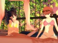 Persona - Footjob party - 3D Hentai