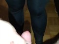my girlfriend would like me to cum on her leggings