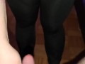 my girlfriend would like me to cum on her leggings