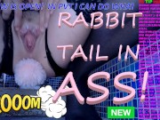 EPIC IN TOILET - WOW & NOW - ASS PLUG RABBIT TAIL IN PORNHUB THE BEST ASS - PORNHUB CON COM,PORHUB