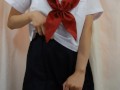 黒タイツ履いたままおしっこするセーラー服JK