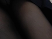 黒タイツ履いたままおしっこするセーラー服JK