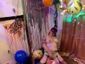Balloon fetish B2P, blowing, pop, hump, balloon pussy stuff & fuck 2 cum popping W all body parts!HD