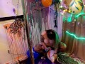 Balloon fetish B2P, blowing, pop, hump, balloon pussy stuff & fuck 2 cum popping W all body parts!HD