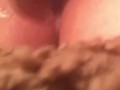 Close up tight pussy gushing cum everywhere