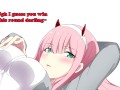 Zero Two sits on your face (Zero Two JOI) (Breathplay, Light Femdom, Facesitting, Two Endings)