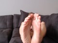 POV MILF footjob