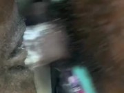 Wet fat pussy gripping and creaming on my dick 