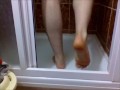 Master Sweetblueyes Feet Fetish Play in the Shower