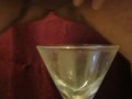 Cumming in a glass, ready to drink