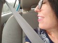 Masturbating In The Car While He Drives