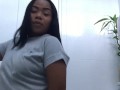 Danna gets horny in a job interview and masturbate in the office bathroom.
