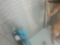 Sexy Wife Shaving Pussy In A Hot Steamy Shower