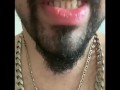 Tongue ASMR sticking out with teeth! Suck my tongue please 