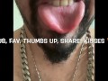 Tongue ASMR sticking out with teeth! Suck my tongue please 