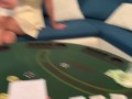 Brunette with big Tits lost sex in poker