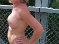 Sexxycandyxxx strip in public