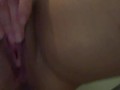 SLUT TEEN WIFE HOMEMADE SECRET SHOWER PLAY - dildo in super tight wet pussy moaning JOI cuckold 