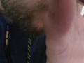 Lusttropfen vom eigenen Schwanz - Precum abgeleckt, probiert und brav geschluckt :-P
