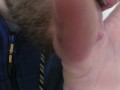 Lusttropfen vom eigenen Schwanz - Precum abgeleckt, probiert und brav geschluckt :-P