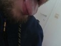 Lusttropfen vom eigenen Schwanz - Precum abgeleckt, probiert und brav geschluckt :-P