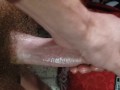 White Cock edited from 3 short clips, Jerking off to porn! Coconut oil, tasty dick