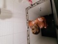 My pregnant ebony  latina  wife taking a shower and loves to be watched 