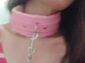 Hold my BDSM Collar Leash While I Pee! Pissing Toilet Slutty HAIRY Horny PAWG Camgirl Needs Our Help