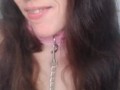 Hold my BDSM Collar Leash While I Pee! Pissing Toilet Slutty HAIRY Horny PAWG Camgirl Needs Our Help
