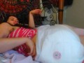ABDL Babygirl Diaper Slut's FIRST TIME (unseen) SQUIRT IN DIAPER! Female Ejaculation Loud Pussy CUMS