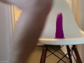 Fucking my ass with an 8in dildo