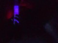 Step sis with nice feet caught squirting under the  black light. 