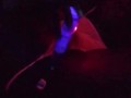 Step sis with nice feet caught squirting under the  black light. 