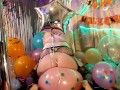 Looner Balloon fetish! Helium balloon inhalation, B2P, Humped & fucked to cum on Helium Voice JOI