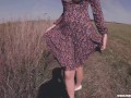 ♥ MarVal - We Were Walking In A Rural Field And My Husband Fucked Me On The Path  Lactating MILF ♥