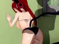 CAT GIRL FAIRY TAIL ERZA SCARLET (3D HENTAI)