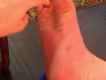 Princess tickles herself! Shes very ticklish!