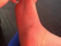 Princess tickles herself! Shes very ticklish!
