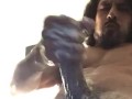 POV big dick leg shaking solo male cumshot