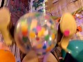 Looner Balloon Play! 50+Balloons, Helium Voice Dirty Talking JOI B2P, hump&sucked, Helium inhalation