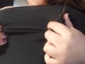 Playing with my boobs during a zoom meeting (online class)