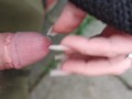 Girlfriend is wanking my dick outdoor again *scratching head*