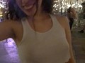 public slut showing off solo until somebody comes to help her