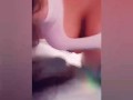 Naughty Babe has eye-rolling , leg shaking orgasm