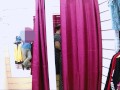 I got dared to leave the curtain open a little in the fitting room